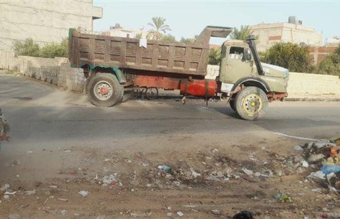 حملة نظافة مكبرة بمدينة العريش استعدادا للعام الدراسي الجديد