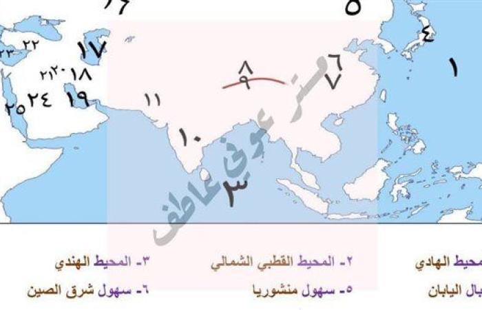 مراجعات نهائية.. أكثر من 500 سؤال على تضاريس الجغرافيا وإجابتها الصف الثالث الإعدادي 2025